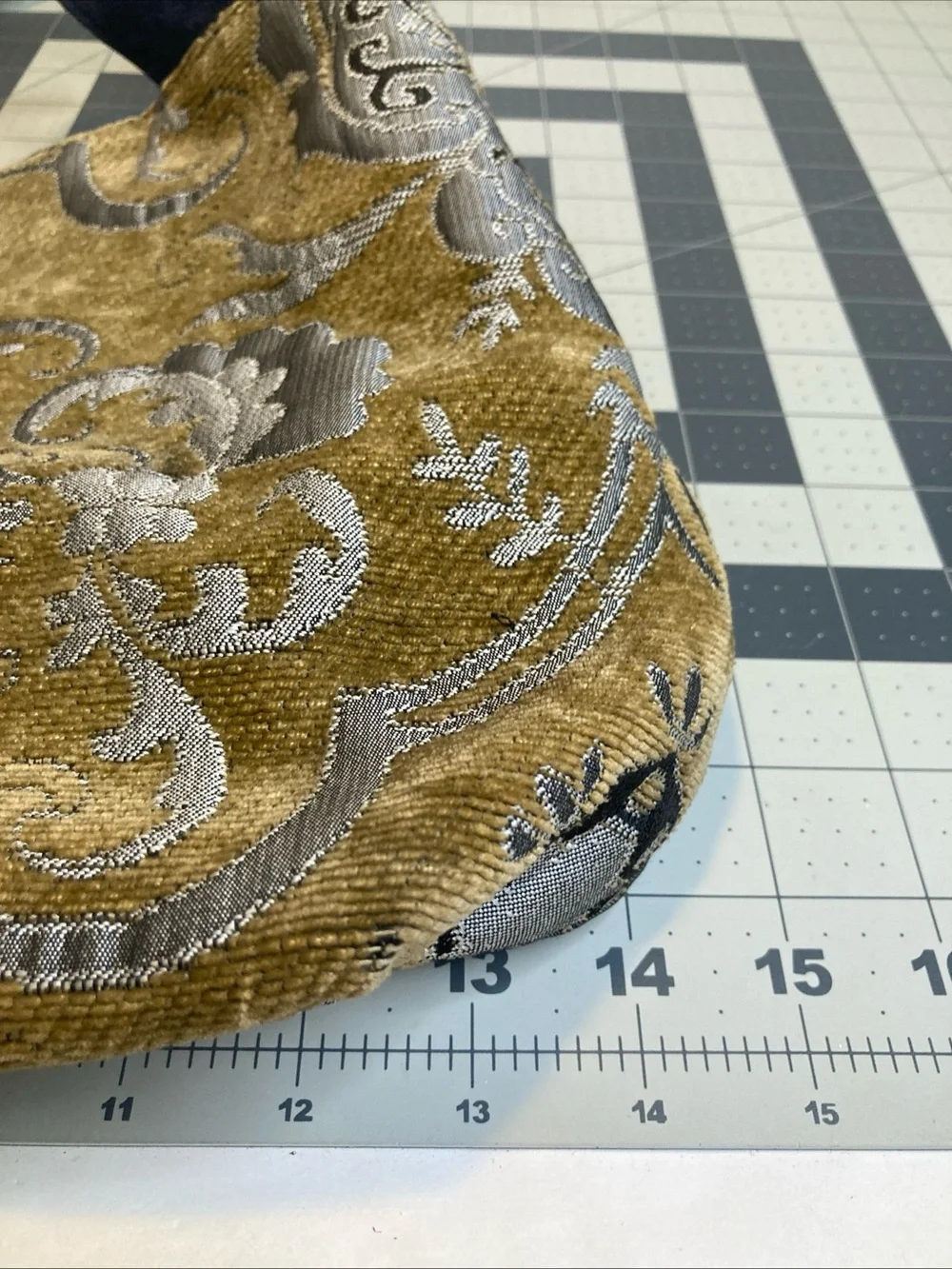 Ketti Chenille Damask Brocade Fabric Shoulder Bag Purse Victorian Renaissance
